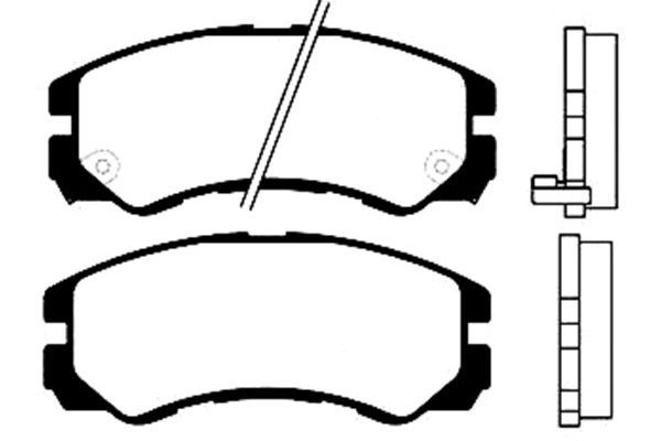 KAVO PARTS Комплект тормозных колодок, дисковый тормоз BP-3501